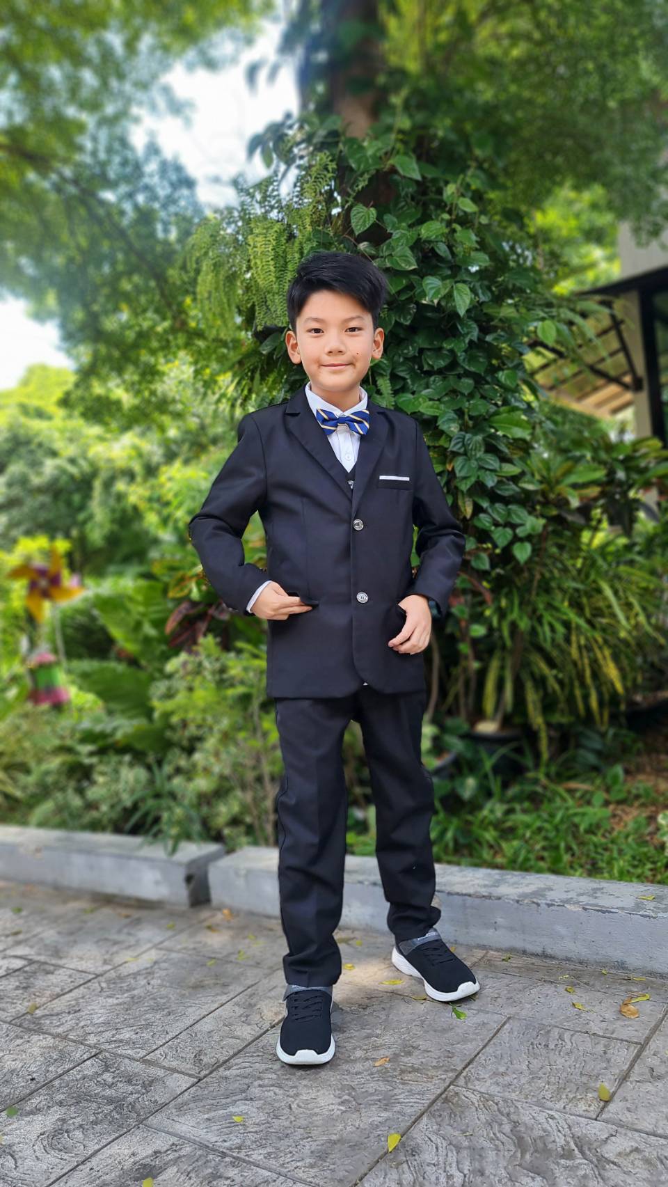 พร้อมเช่า ชุดสูทเด็กชาย สีดำ ** พร้อมเช่า ไซส์ 110, 120, 130, 140 , 150 , 160 ,170 **