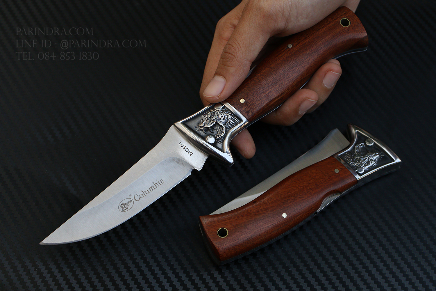 มีดพับ COLUMBIA MC101 รูปทรงสวย ด้ามไม้คลาสสิก