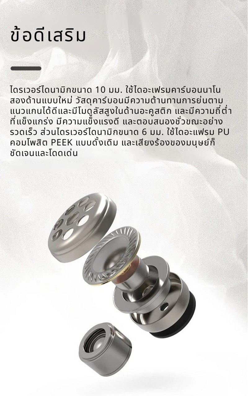 BGVP Butterfly หูฟัง IEMs 2 ไดรเวอร์ 2DD หูฟัง HiFi สำหรับเล่นเกม ประกันศูนย์ไทย