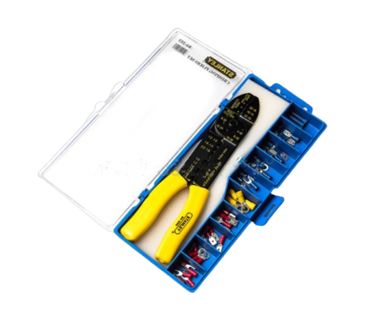คีมปอก/ย้ำ สายไฟ 9" STANLEY สแตนเล่ย์ (อย่างดี) Pn.84-253-22 ##