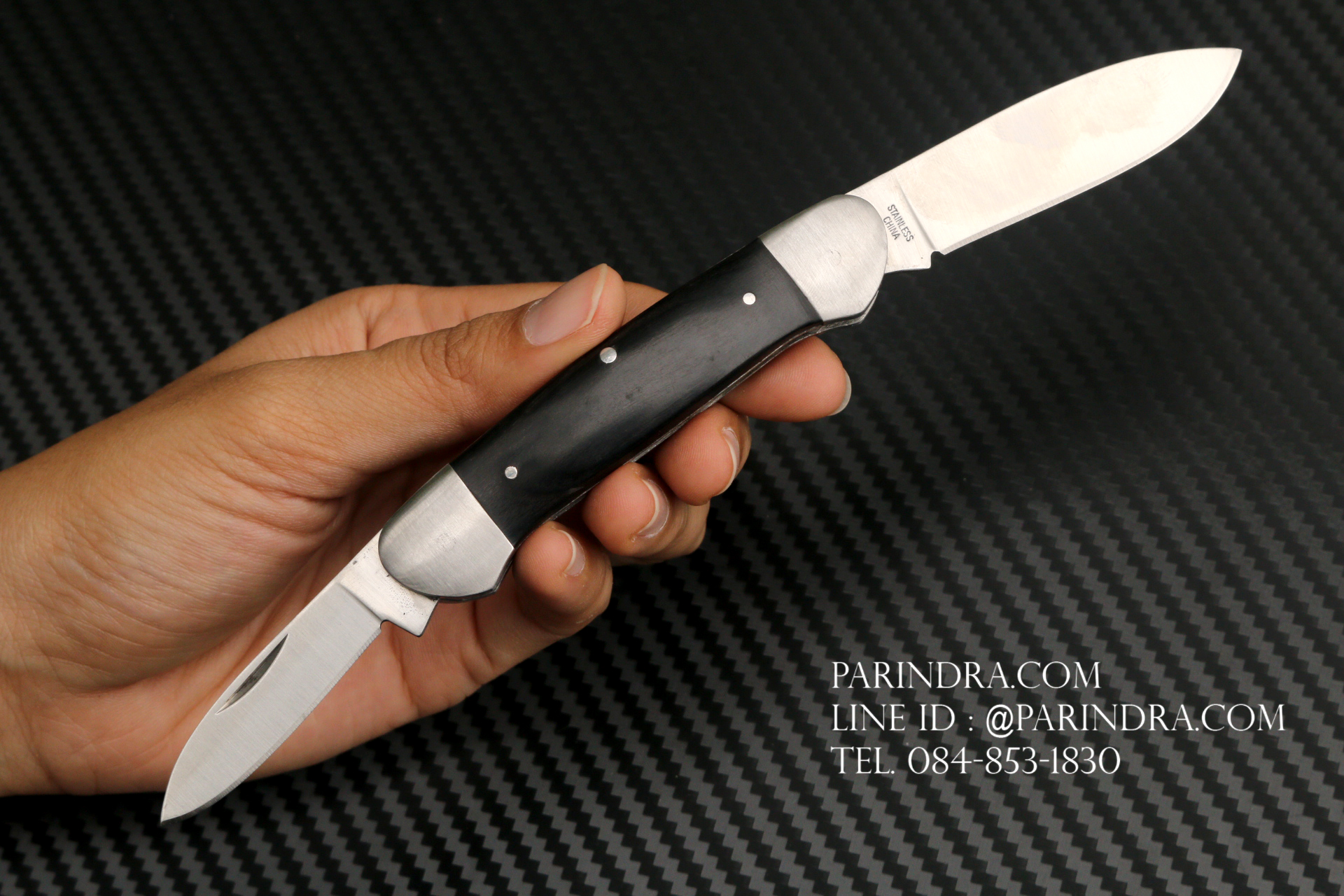 มีดพับเล็กเอนกประสงค์ REMINTON มี 2 ใบมีด คมมาก (OEM)