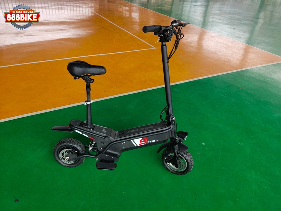 สกู๊ตเตอร์ไฟฟ้า PXID F1 ELECTRIC SCOOTER โช๊คหน้า+หลัง มอเตอร์ 500 วัตต์ ความเร็วสูงสุด 45กม./ชม, 10Ah 48V (30กม.) เดินทางได้ 30-40 กม.