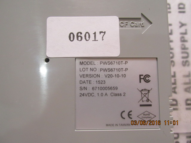 LCD TOUCH SCREEN “ HITECH ” รุ่น PWS6710T-P