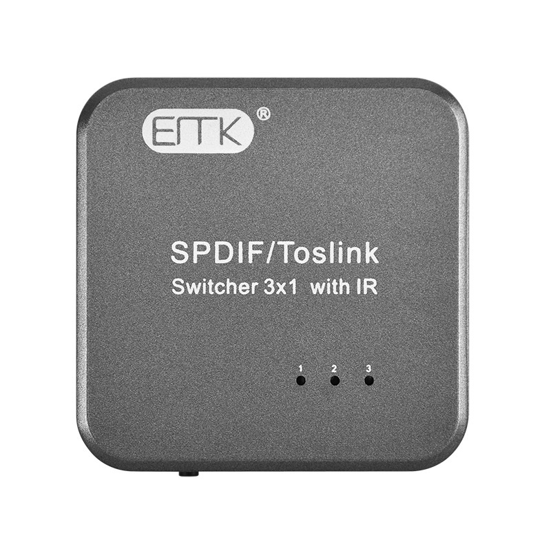 ERTK SPDIF Optical Splitter เข้า3 ออก1 สำหรับเครื่องเสียง ประกันศูนย์ไทย