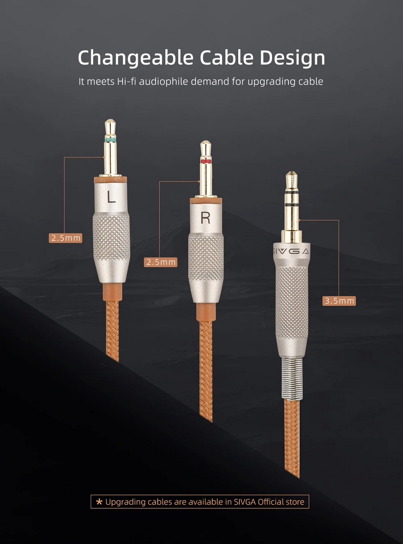 Sivga SV021 หูฟัง Headphone ไดรเวอร์ไดนามิก เสียงเที่ยงตรงสูง ไม้แบบปิดด้านหลัง ประกันศูนย์ไทย