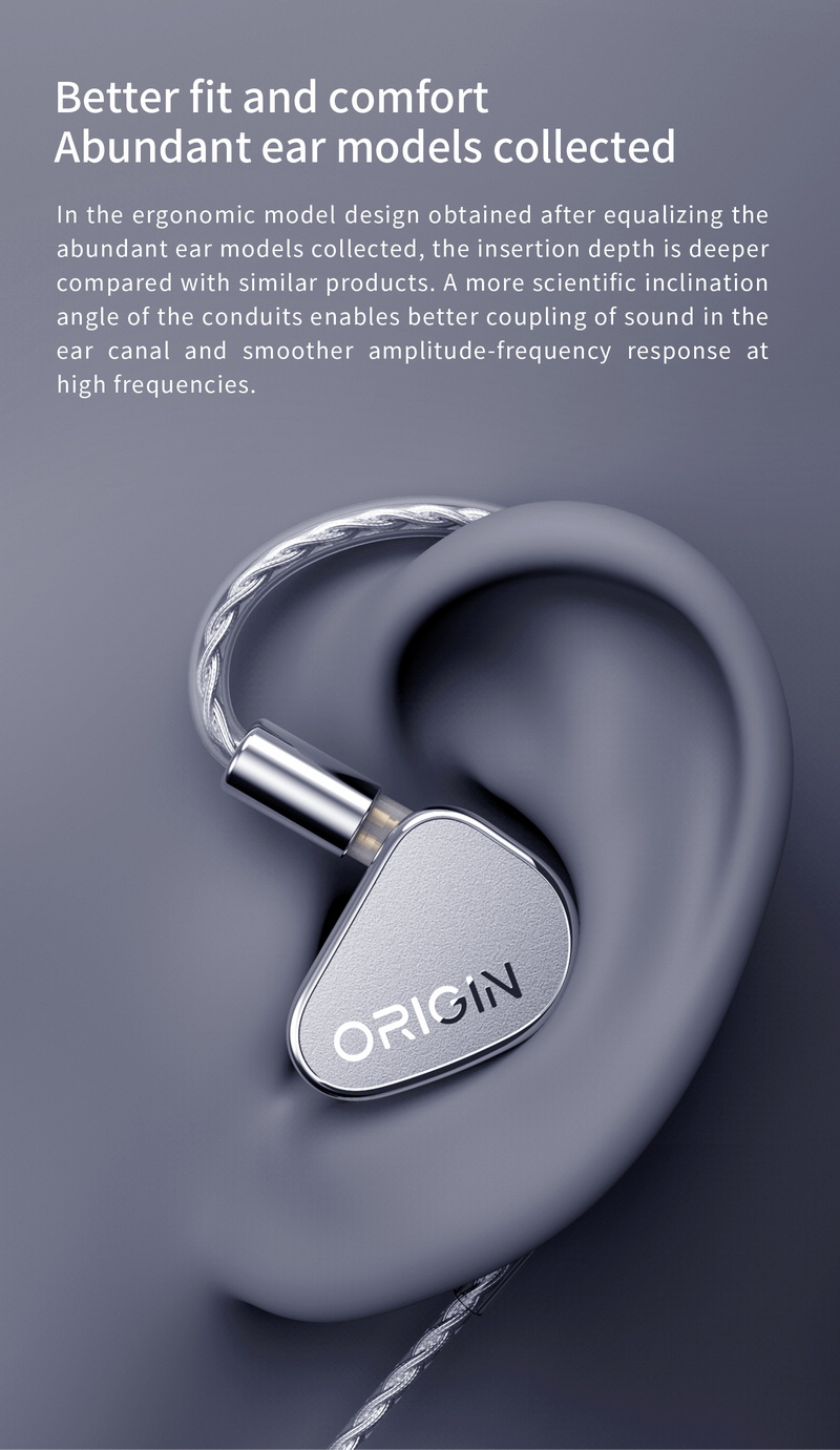 TANCHJIM Origin หูฟัง IEMs ไดรเวอร์ไดนามิก เปลี่ยนท่อนำเสียงได้ สาย OFCชุบเงิน Litz ประกันศูนย์ไทย