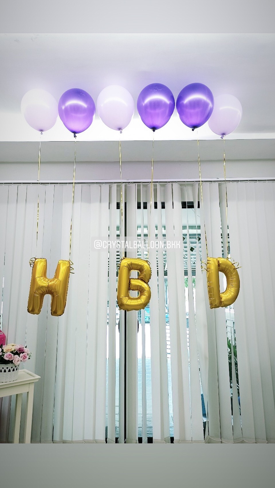 ลูกโป่ง วันเกิด HBD + ร้อยลูกโป่งลอยฝ้า ราคาประหยัด สุดคุ้ม พร้อมตกแต่ง