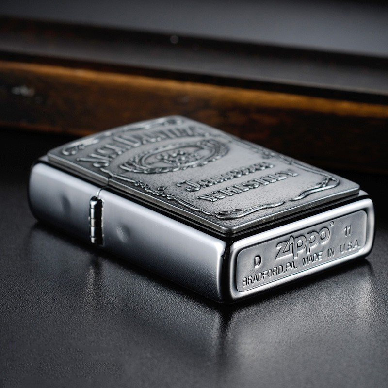 ไฟแช็ค Zippo แท้ Zippo 250JD 427 Jack daniel's Emblem USA Import แท้นำเข้า 100%