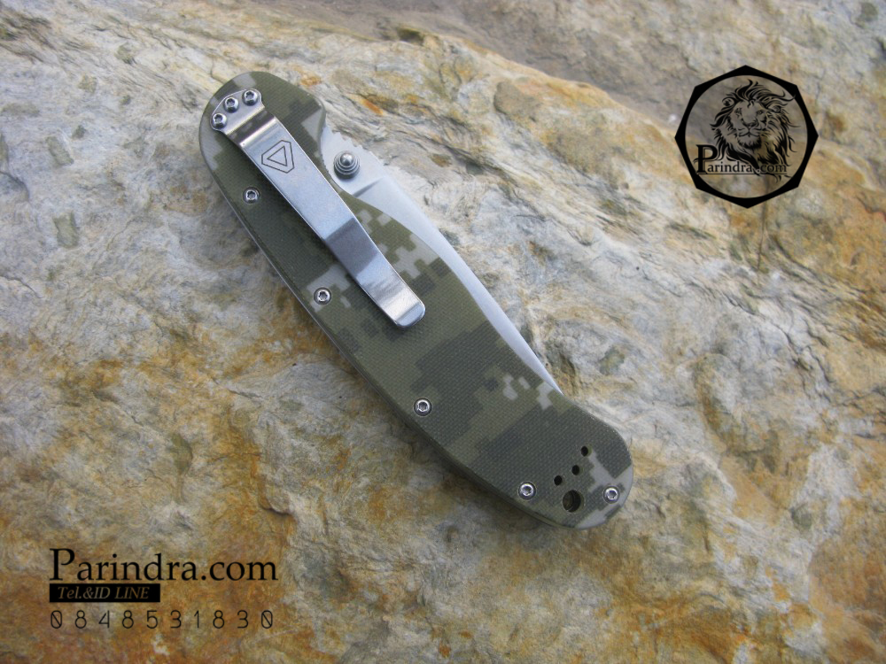 มีดพับ ONTARIO Model-1 ด้ามลายพรางทหาร คมกริบ ขนาด 8 นิ้ว (OEM)