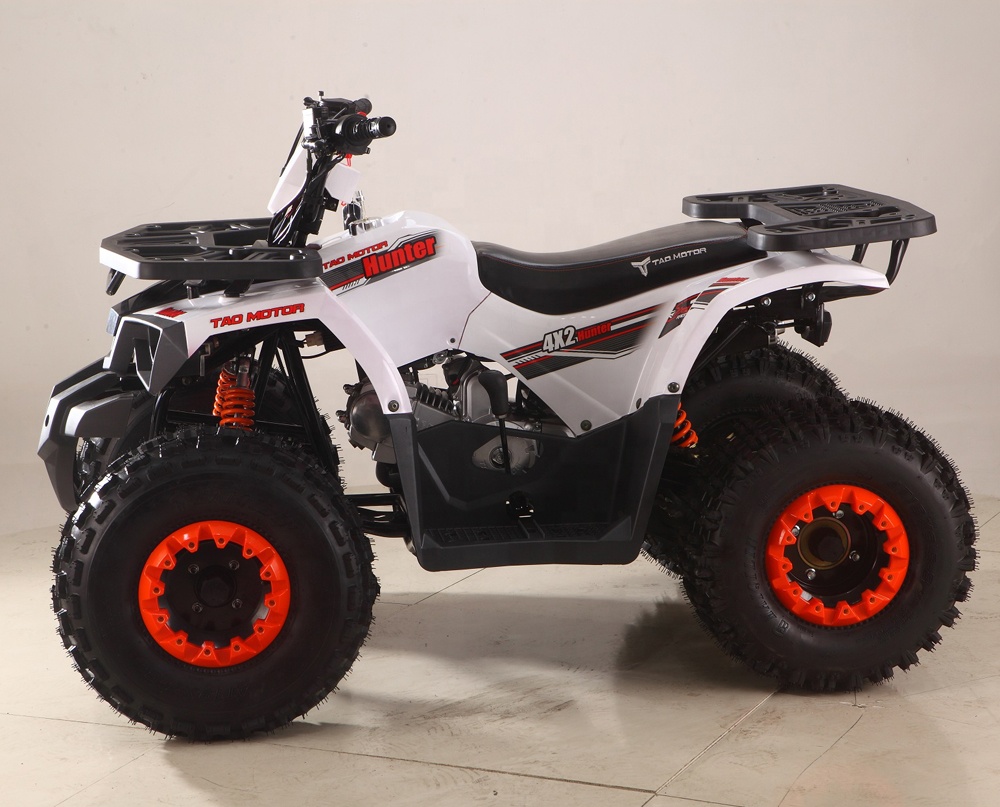125cc Chain Drive ATV — Tao Motor HUNTER 125 with Reverse, LED Lights & CE/EPA Cert. | Perfect for Kids 10+ & Adults