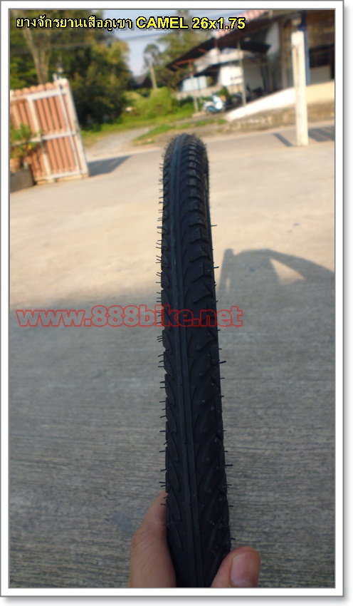 ยางนอกจักรยาน ยางเสือภูเขา CAMEL 26 *1.75 (ดอกเรียบ) (kerry350บาท)(EMS150บาท)