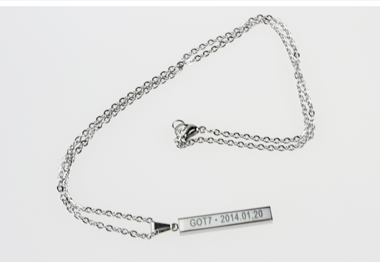 สร้อยคอจี้แท่งเหล็ก GOT7