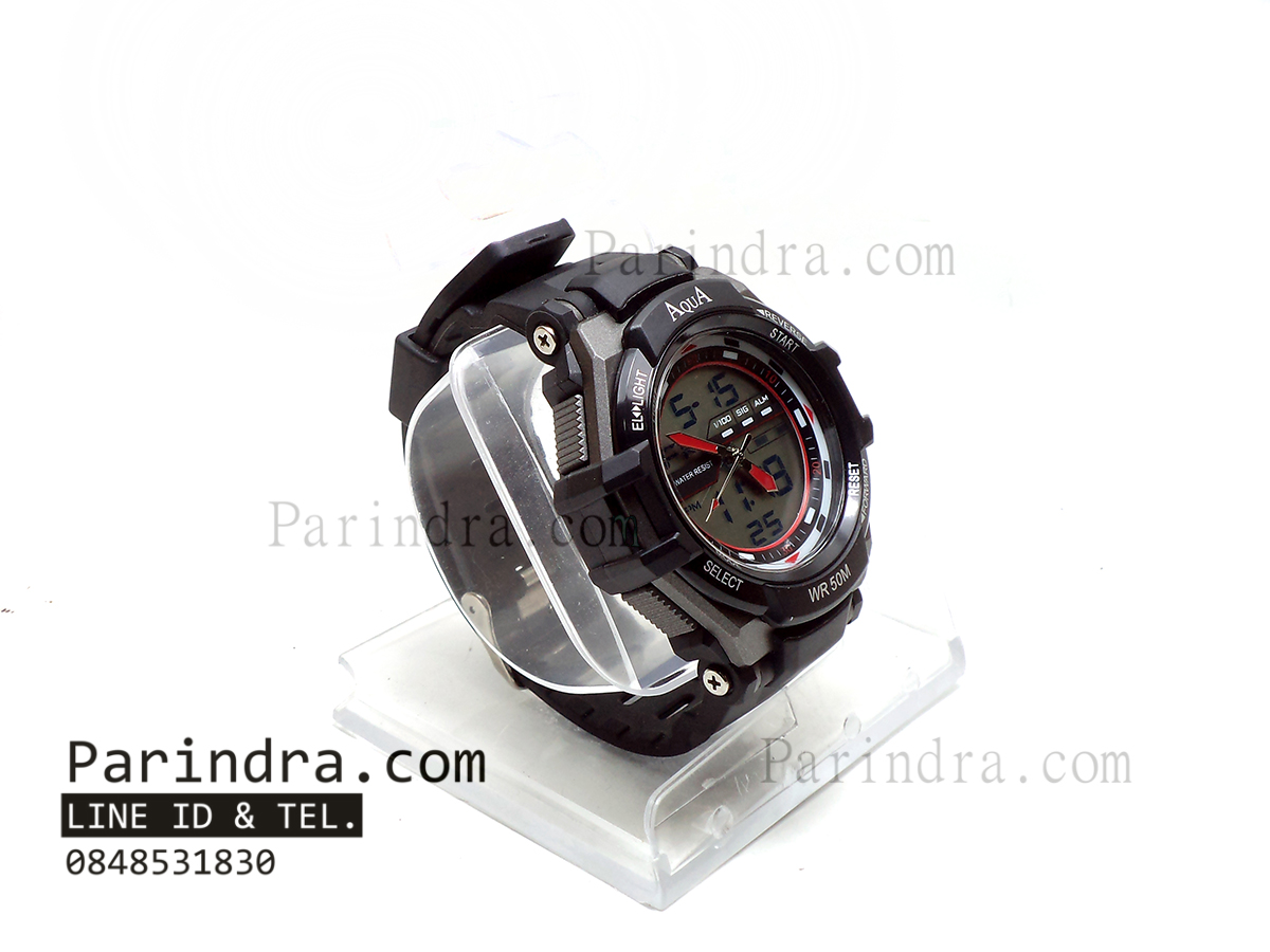 นาฬิกาข้อมือ AQUA รุ่น TGA2126-AD71 สีดำ-เทา