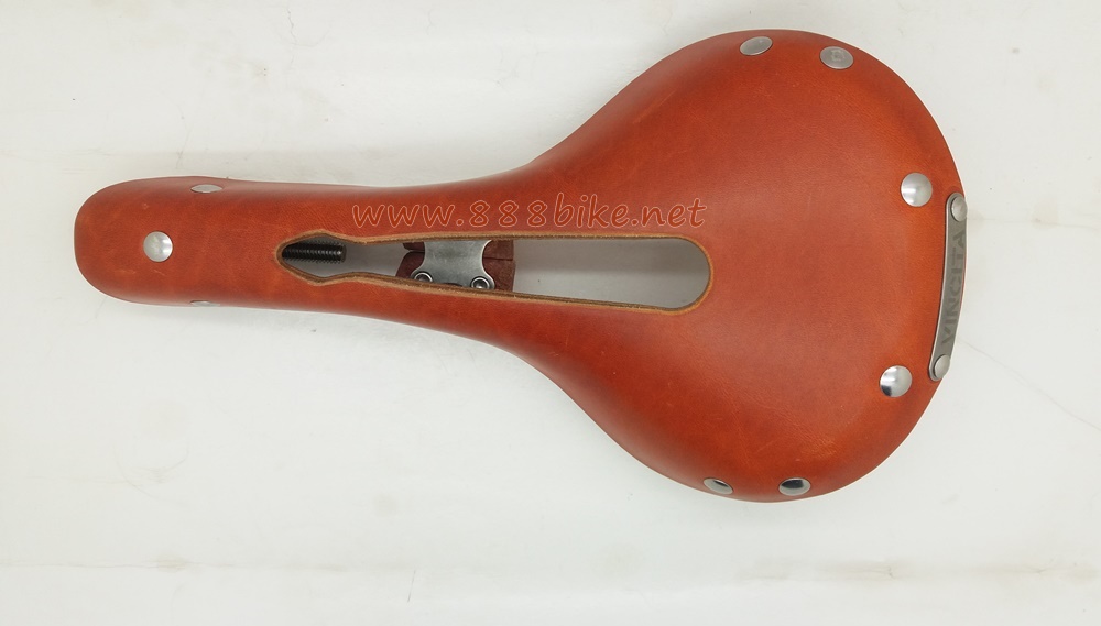 เบาะจักรยาน VINCITA SADDLE หนังแท้ ร่องกลาง, SL05-02