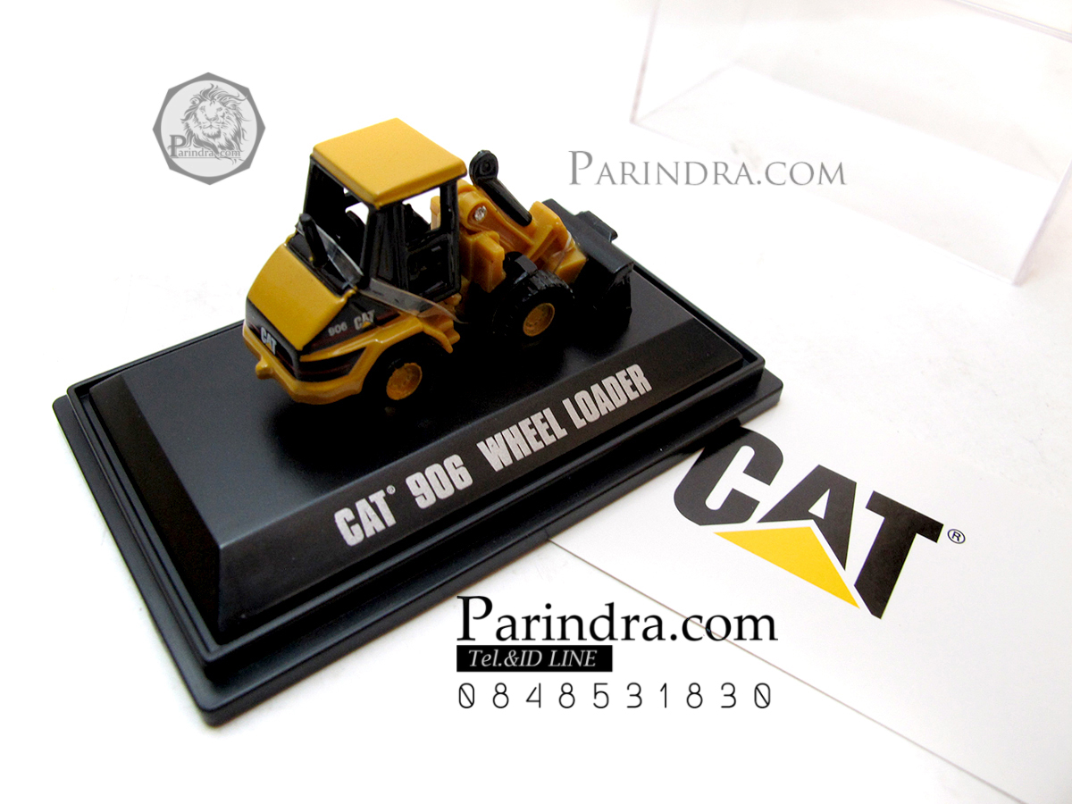 โมเดลรถเหล็กมินิ รถตักดิน Cat 906 Compact Wheel Loader