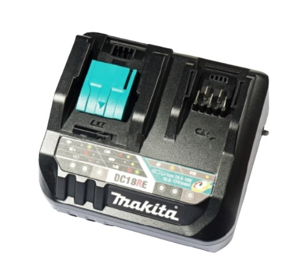 เครื่องชาร์จแบตเตอรี่ 12Vmax/18V รุ่นชาร์จเร็ว Makita รุ่น DC18RE Pn.630A66-8 (แท้) ##