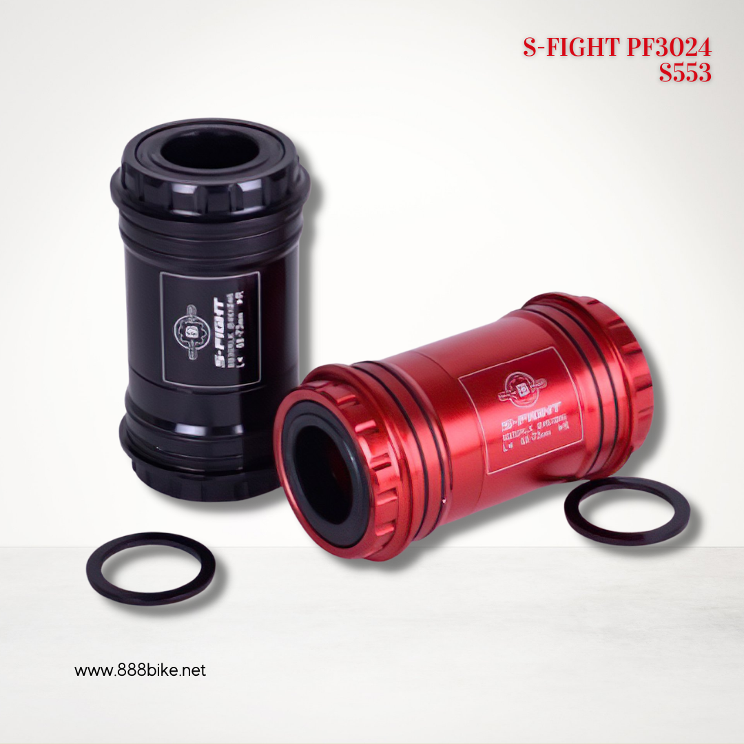 กะโหลก S-fight รุ่น PF 30/24 pressfit แบบเกลียวอัด ความยาว 68/73มม. เบ้า 46มม. ลูกปืนเซรามิค สำหรับชิมาโน่ และ Sram GXP (s553)