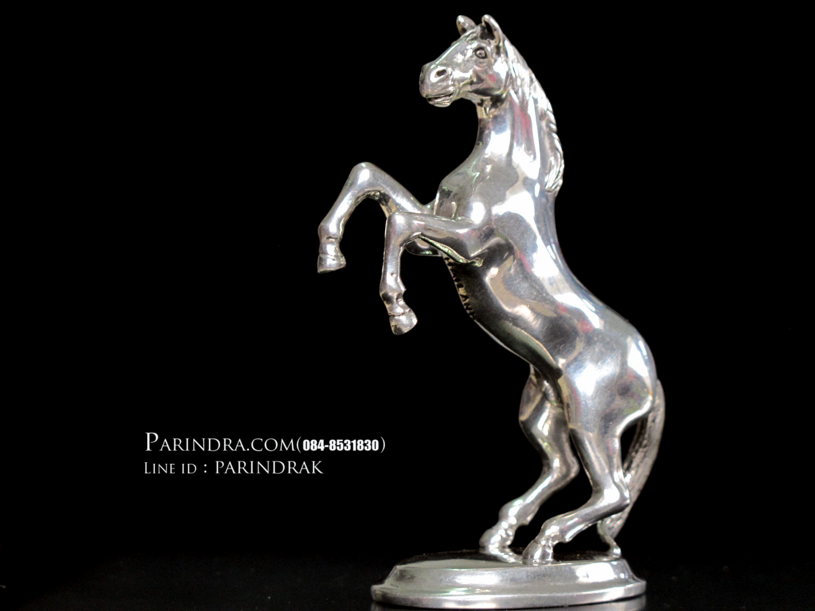 รูปหล่อรูปม้า จากโลหะ Pewter งานฝีมือคนไทย 100% (สวยมากๆคล้ายเนื้อเงินแท้)