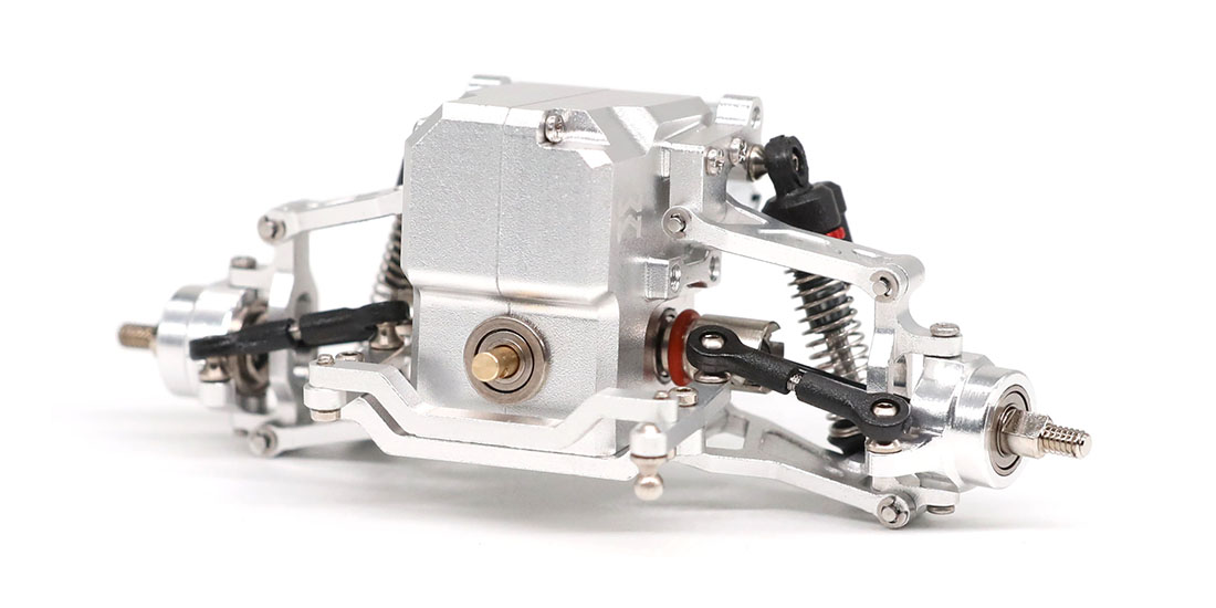 Double Wishbone Axle + 60mm Rear (Silver) MAS-600