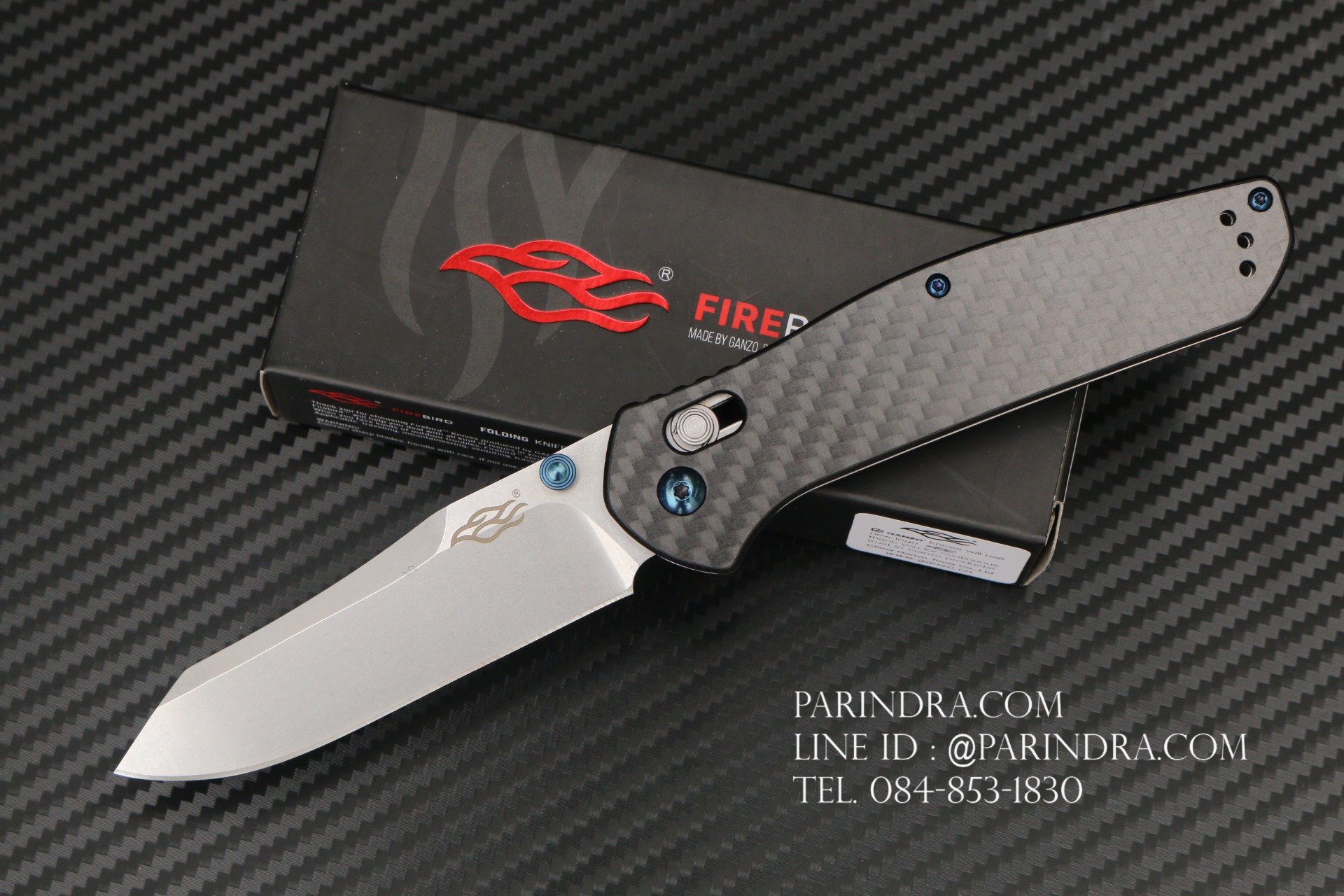 มีดพับ Ganzo Firebird รุ่น F7562-CF ด้าม Carbon Fiber ของแท้ 100%