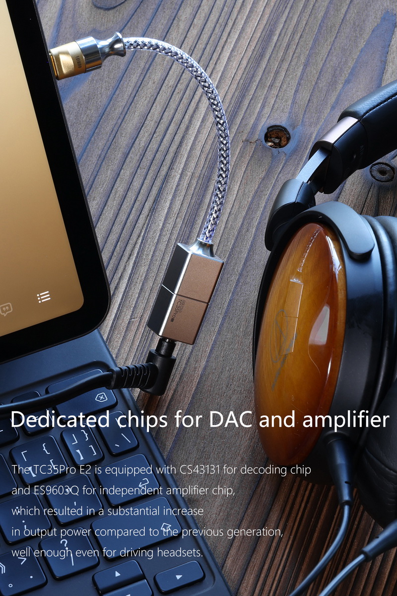 DD TC35Pro E2 DAC/AMP หางหนู รองรับ PCM 32bit/384kHz, DSD256 ประกันศูนย์ไทย
