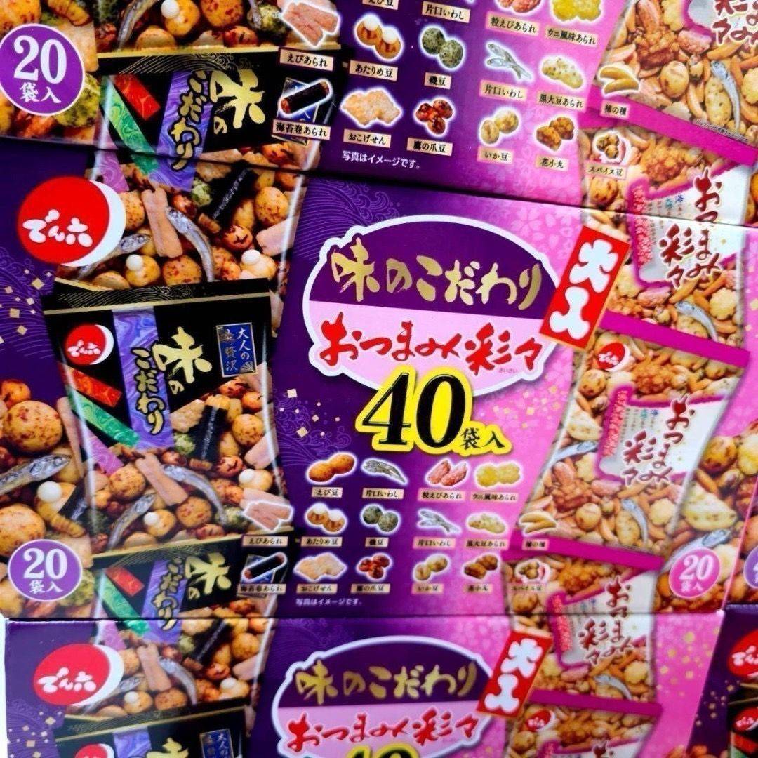 ขนม Denroku Mixed Crackers Otsumame Snacks