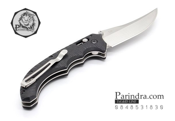 มีดพับ Ganzo รุ่น G712 ด้ามสี G10 ด้ามสีดำสนิท ใบสีเงิน ของแท้ 100%