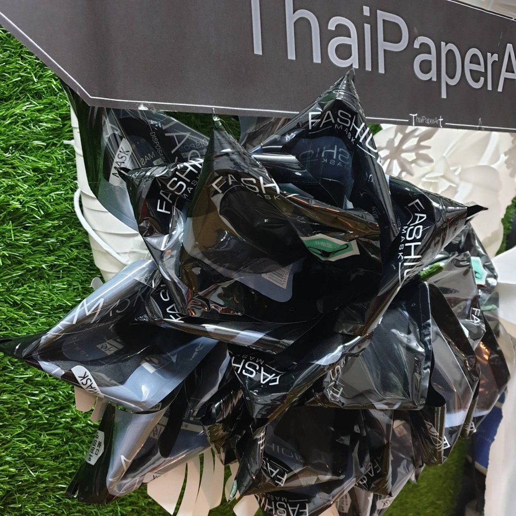 พวงหรีด หน้ากากอนามัย แบบซักได้ | พวงหรีดดอกไม้กระดาษ | ส่งฟรีเฉพาะพื้นที่กรุงเทพฯ-ปริมณฑล