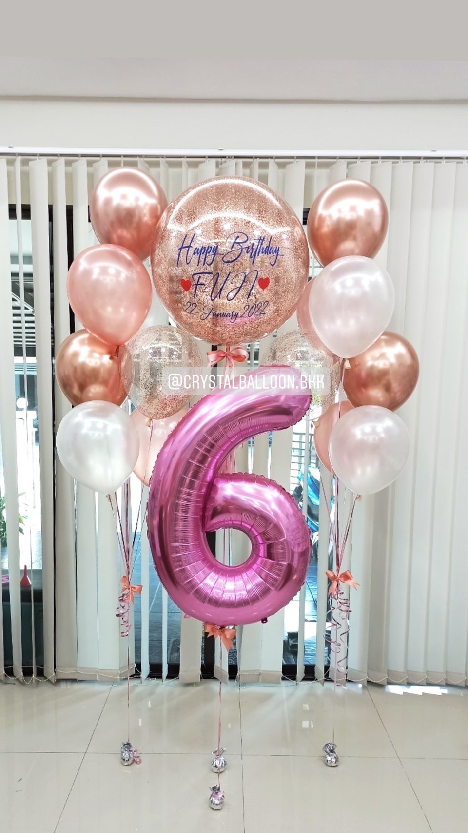 ลูกโป่ง วันเกิดเด็ก Bubble ขนาด 24" พร้อมตกแต่ง ช่อลูกโป่ง 7 ลูก 2 ช่อ,ลูกโป่งใส ใส่กลิตเตอร์,ฟอยล์ตัวเลข ขนาด 40" 1 ตัว สามารถเปลี่ยนสีลูกโป่ง/เปลี่ยนข้อความ/เปลี่ยนขนาด/เปลี่ยนสี-ฟอยล์ตัวเลขได้