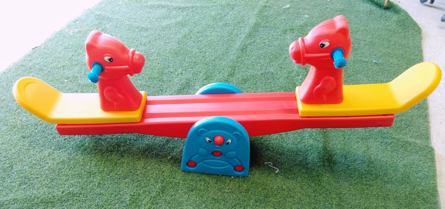 ไม้กระดกม้าแข่งคู่ (แดง)