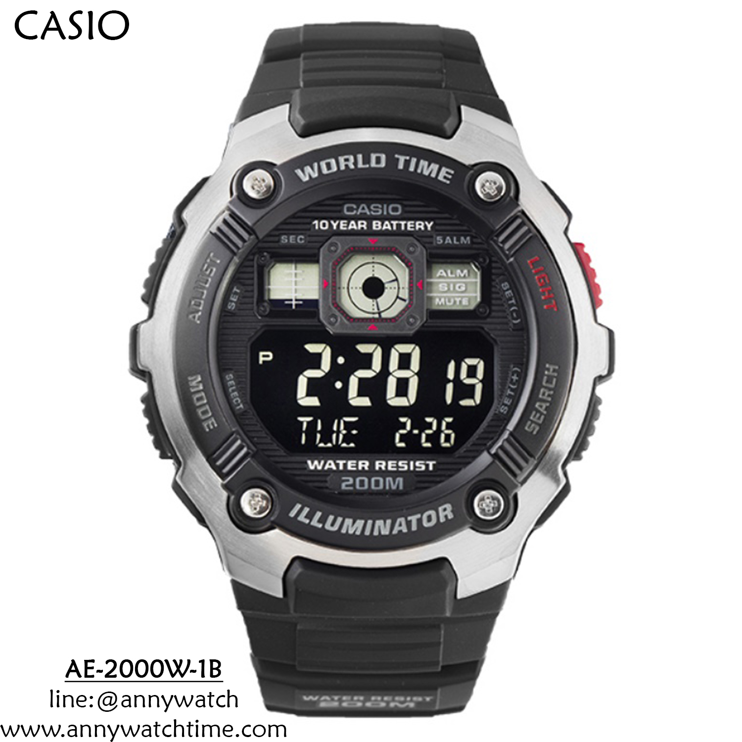 CASIO AE-2000W-1B