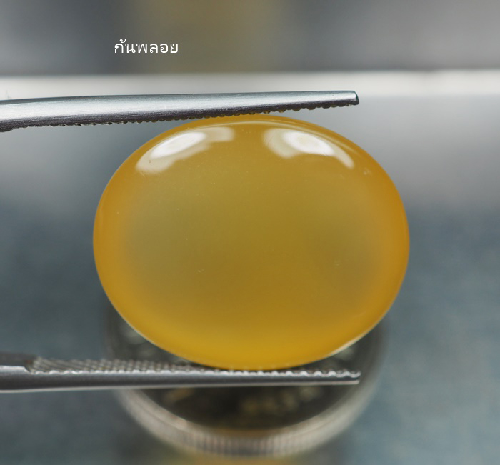 คาลซิโดนีสีเหลือง(Yellow Chalcedony) 15.52 กะรัต