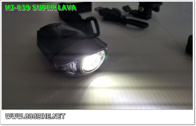 ไฟหน้า SUPERL LAVA ,HJ-039 3W ชาร์จ USB (มีอุปกรณ์ติดหมวก)