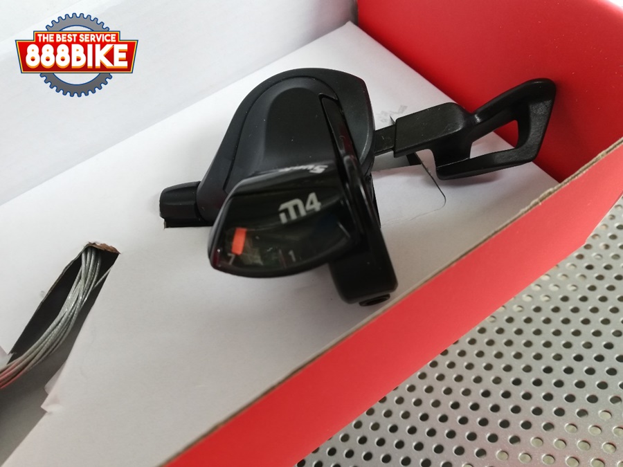 มือเกียร์เสือภูเขา Sunrace 3x7 , 3x8 , 7 , 8สปีด DLM400 มีสาย (มีกล่อง)