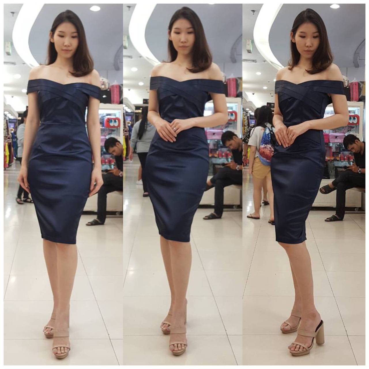 ชุดเพื่อนเจ้าสาว ชุดราตรีสั้น Ivy - X wrap top & pencil skirt