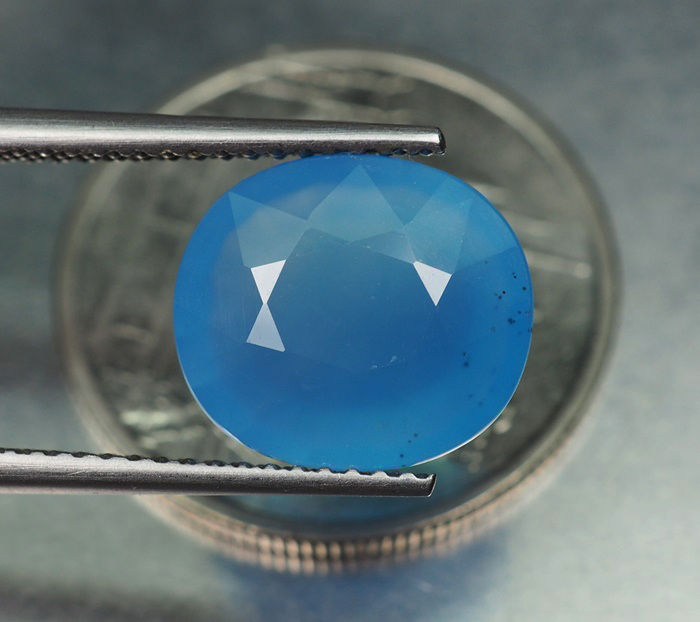 คาลซิโดนีสีฟ้า (Blue Chalcedony) 3.80 กะรัต