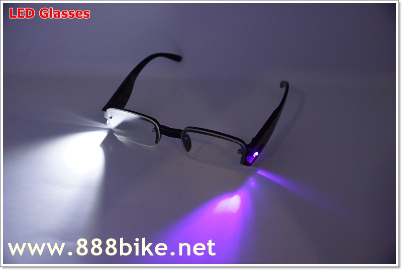 แว่นตา CYCLING SUNGLASSES LED light Anti-fatigue Reading Glasses xp14(อ่านหนังสือหรือปั่นกลางคืน)