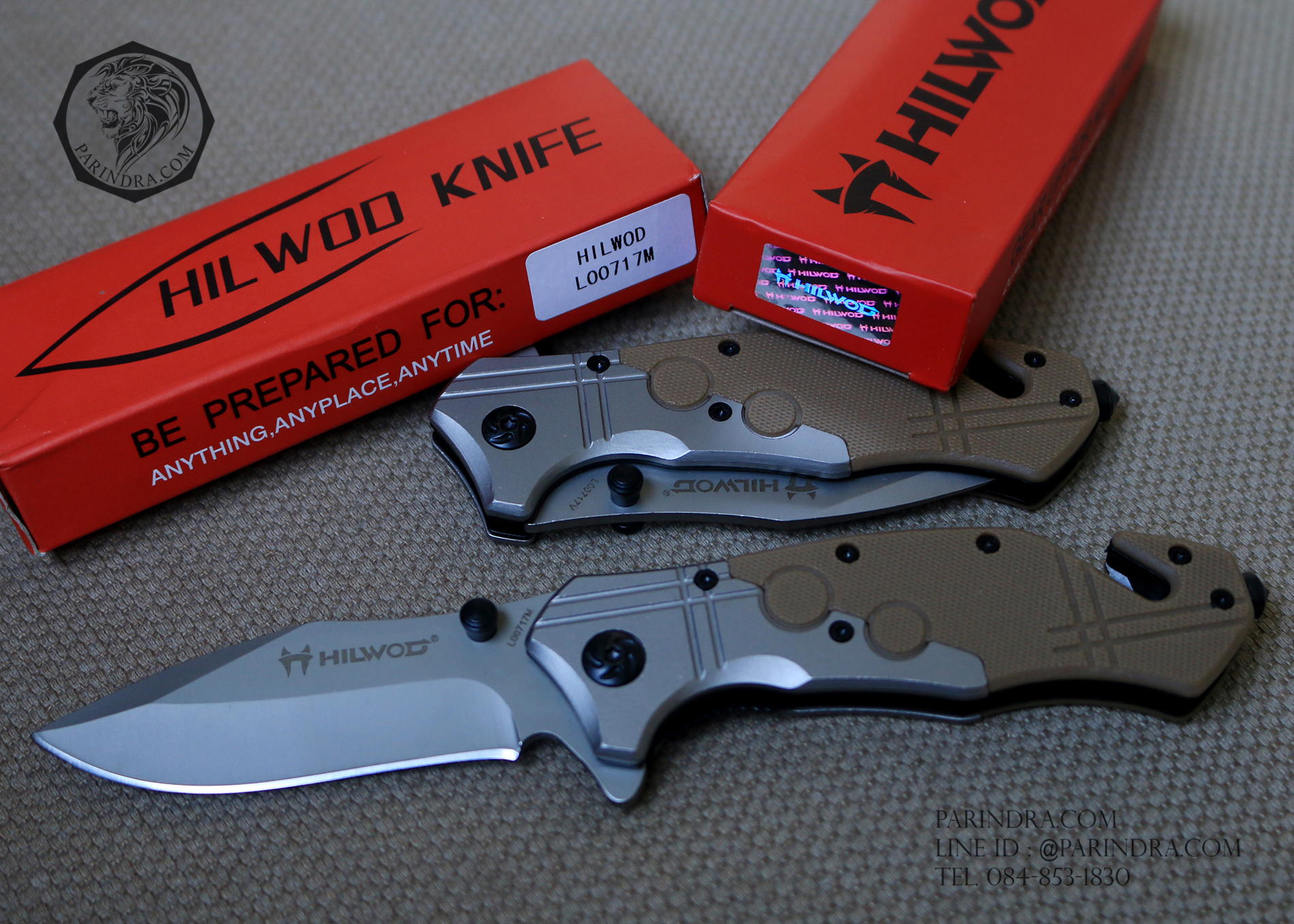 มีดพับ HILWOD รุ่น L0071M ทรงใบมีดสวย คมกริบ