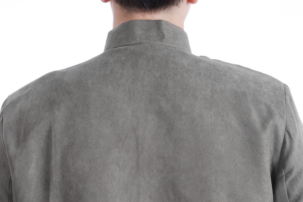 Pre-order ชุดจีน เสื้อจีนชาย แขนยาว สีเทา