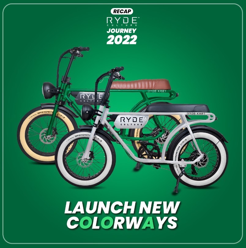 RYDECULTURE BIKE จักรยานไฟฟ้า กำลังมอเตอร์500วัตต์ แบตเตอรี่ Samsung 48V 14Ah วิ่งได้ไกล 60กม. Max Speed 45km/hr.