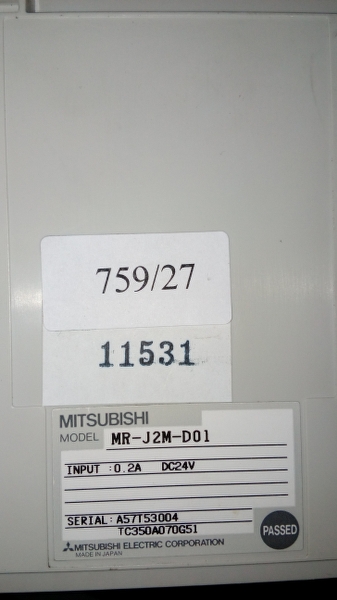 SERVO DRIVE “ MITSUBISHI ” รุ่น MR-J2M-D01