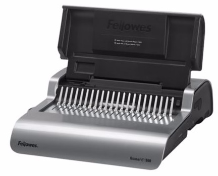 เครื่องเจาะกระดาษไฟฟ้าและเข้าเล่มมือโยก Fellowes รุ่น Quasar E500
