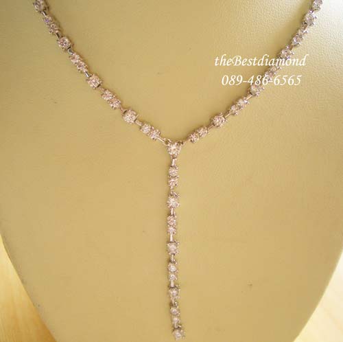 +++BN021RD+++สร้อยเพชร Y style++สร้อยเพชรรูป Y งานModern น่ารัก ใส่แล้วดูดี เพชรแวววาว วิ๊งๆ สวยค่ะ ใส่ออกงานได้สบาย