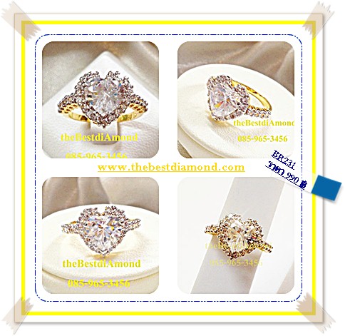 BR231++แหวนเพชรCZ รูปหัวใจเพชรล้อม มีบ่าข้างแบบทันสมัย ดูดี intrend มากๆๆ แบบออกมาจากร้านจิวเวลลี่เลย เพชรสวยวิ๊งๆ ใส่ติดนิ้วได้เลยค่ะ สวยสุดๆ