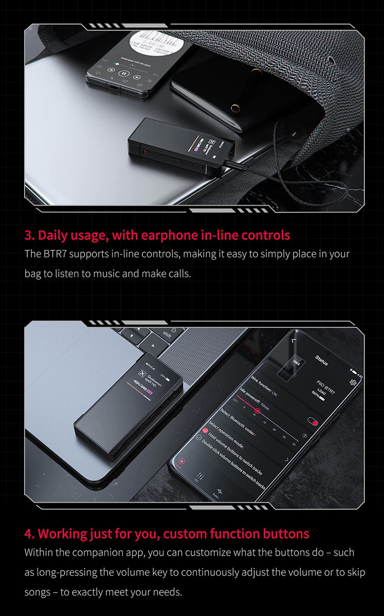 ขาย FiiO BTR7 Bluetooth DAC/AMP รองรับ MQA, Dual Hi-Res ประกันศูนย์ไทย