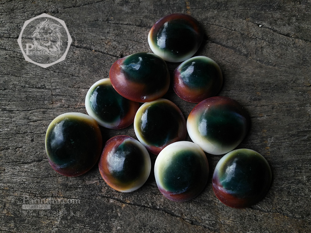 ฝาปิดหอยตาวัว (อิ่งอ้อย) ขัดขาว ขนาดเล็ก