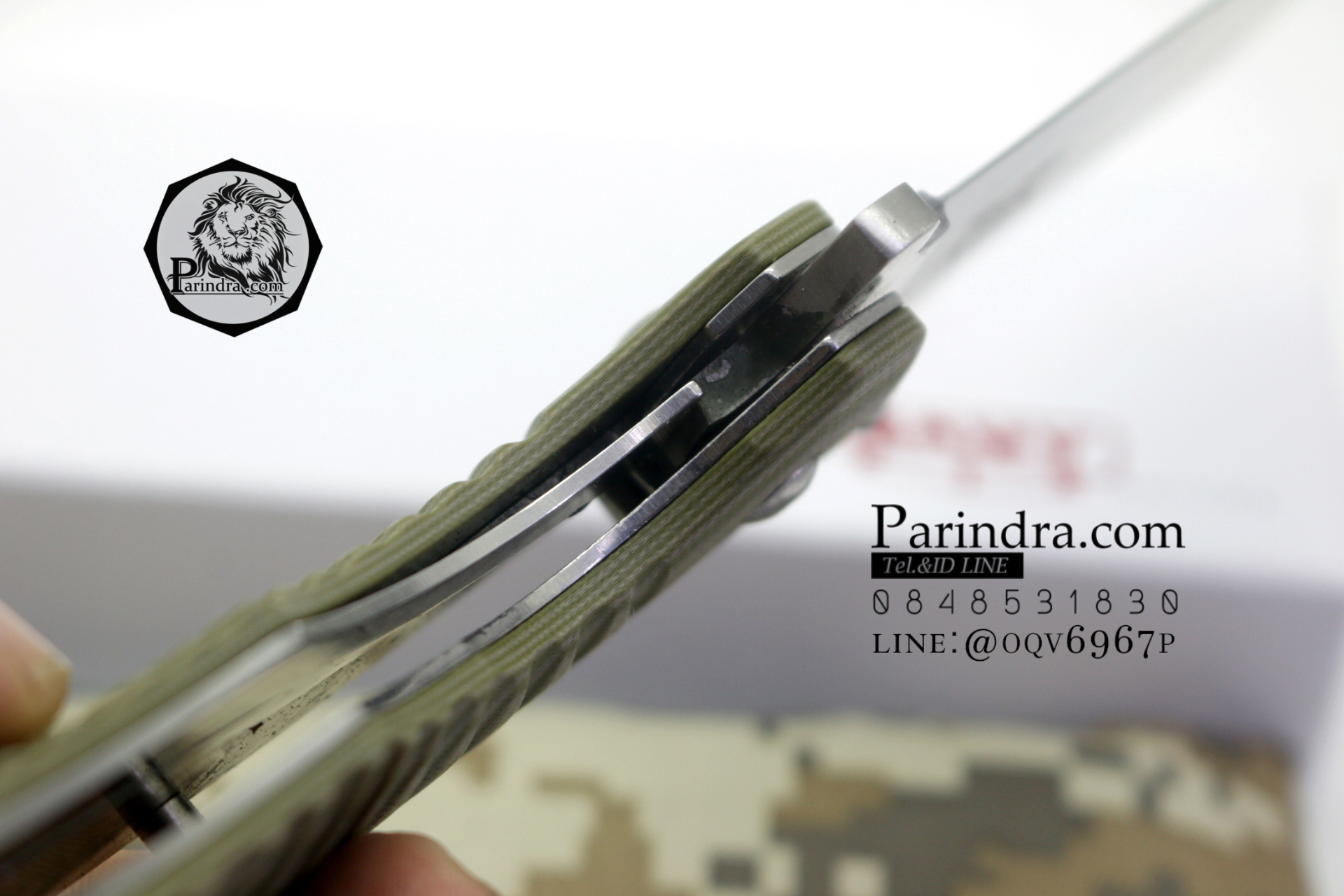 มีดพับ Navy รุ่น K805C สีเขียวทหาร ด้าม G10 ทรงสวย ของแท้ 100%