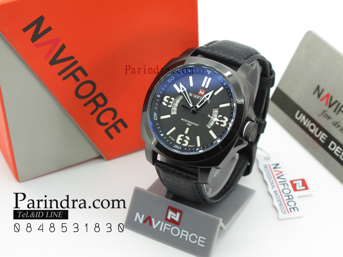 นาฬิกา Naviforce รุ่น NF9062M สายหนังสีดำ แท้ 100%