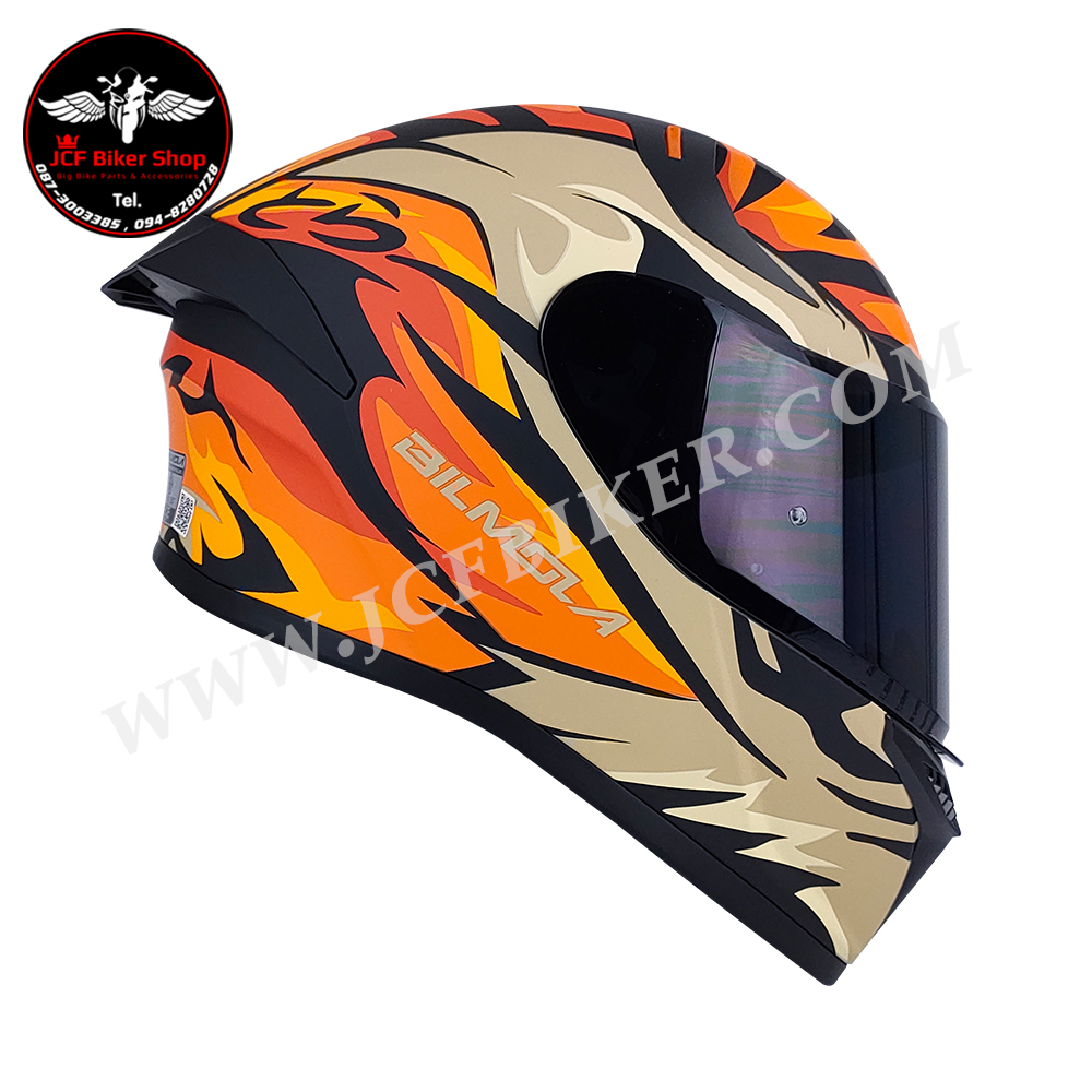 หมวกกันน็อคเต็มใบ หมวกกันน็อค Bilmola รุ่น Rapid RS ลาย TIGER (Matte)