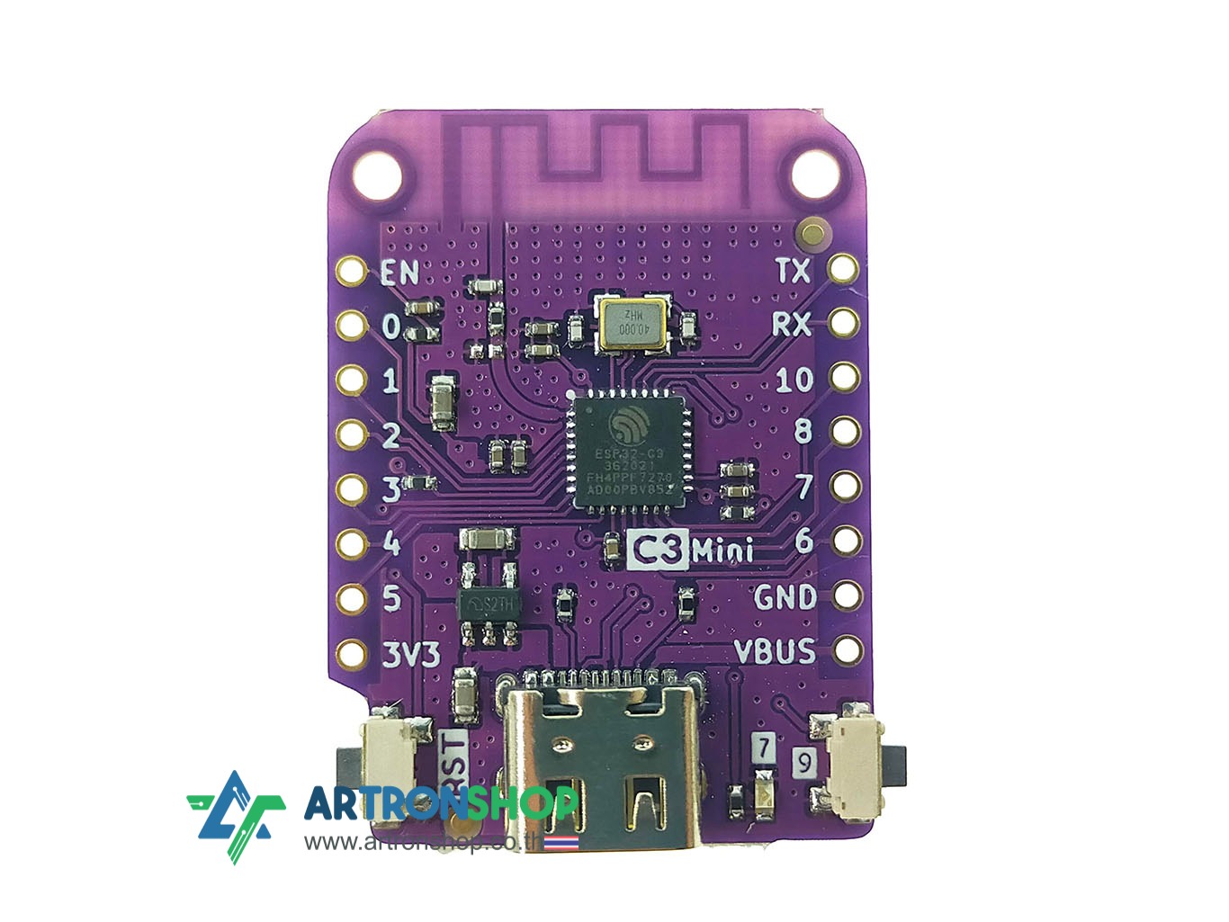 LOLIN C3 Mini V1.0.0 บอร์ดพัฒนา ESP32-C3